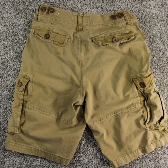 American Eagle Caro Shorts Mens 28 Tan Next Level Flex Stretch Longer Length - Picture 9 of 9